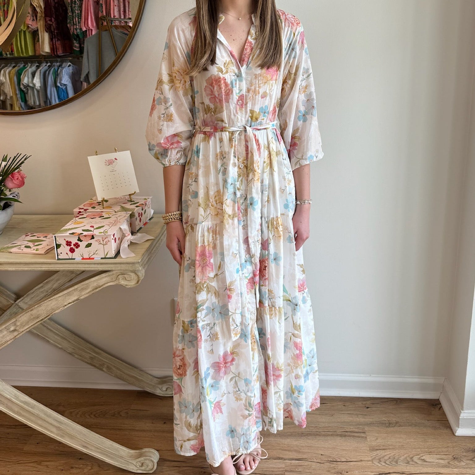 Babette Rose Dress in Blush Bloom – Wonderfully Made Clothing Co