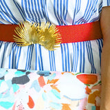 Stretch Band Belt Coordinates with our Elephant Buckle