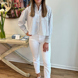 The Colleen Top in White & Black