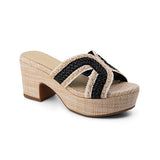Chocolat Blu Gen in Black Raffia