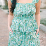 Clara the Label Zola Skirt in Misty Garden