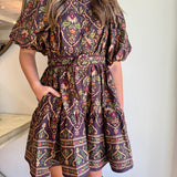 The Odette Dress in Fall Floral