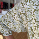 Madison Mathews April Maxi in Sage Botanical Vine