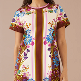 The Charli Dress in Prairie Floral Cinnamon Ivory
