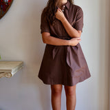 Tie Front Button Down Dress