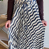 The Sarah Pleated Midi Skirt