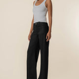 Kut from the Kloth Meg Linen Wide Leg in Black