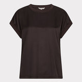Esqualo Satin Roll-Up Sleeve Top