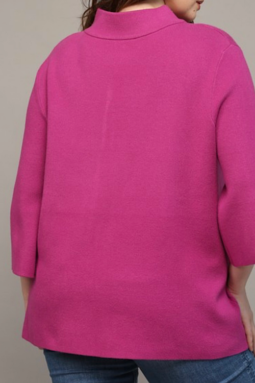 0 PREORDER: SHIPS ON OR BEFORE 12/11 The Margaret Sweater in Magenta