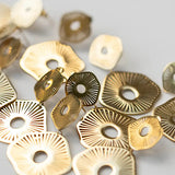 Gold Anemone Statement Earrings