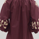 The Katherine Top in Merlot