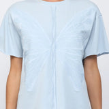 Butterfly Wing Top in Sky Blue