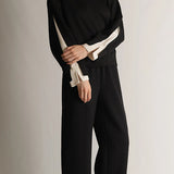 The Kathryn Top in Black and Cream