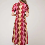 Beau & Ro Kris Dress in Cranberry