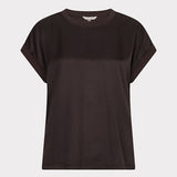 Esqualo Satin Roll-Up Sleeve Top