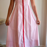 The Pink and Red Stripe Midi