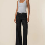 Kut from the Kloth Meg Linen Wide Leg in Black