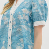The Watercolor Top in Blue
