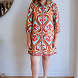 The Maude Ava Dress in Geo Print