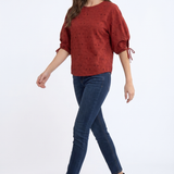 Embroidered White Cotton Blouse