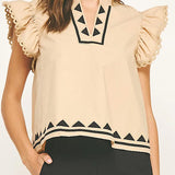 The Meredith Top in Sand