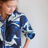 Maude Ava in Indigo Lilies
