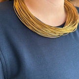 Leatherette Strand in Gold