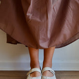 Back 70 Aya in Beige Milk Sneakerina