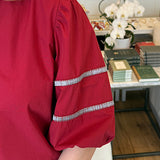Maude Noah Top in Crimson