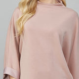 Modal Blend Mock Neck Top