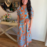 FINAL SALE: Jade Maxi in Birds of Paradise