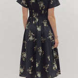 The Betsy Dress in Black Floral