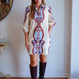 The Maude Ava Dress in Arabesque