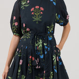 Delilah Dress in Black Floral