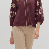 The Katherine Top in Merlot