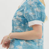 The Watercolor Top in Blue