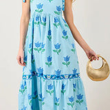 The Way Around Dress in Tulip Bloom