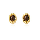 Saylor Tiger Eye Studs