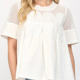 The Martha Top in White