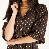 Holly Shae Catherine in Chocolate Brown Lurex