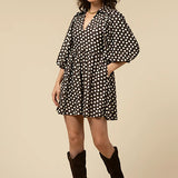 Smith & Quinn Charlotte Dress in Chocolate Dot