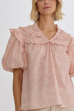 The Sylvie Top in Blush