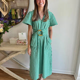 Holly Shae Gretchen in Green/White Gingham