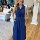 Jade Wrap Dress in Royal Blue
