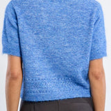 MB Short Sleeve Sweater in French Blue