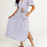 Holly Shae Gretchen in Blue and White Stripe