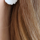 Mother of Pearl Fan Earring