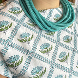 "Original" Slub 8-Strand Necklace in Turquoise