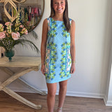 Alivia Rowan Dress in Blue Floral Folk