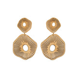 Gold Anemone Statement Earrings